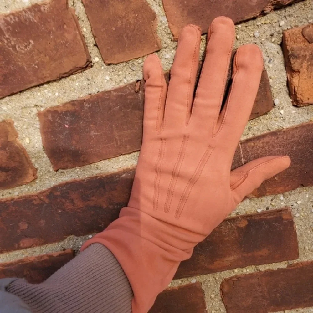 Vintage‎ newstock suedette gloves 7